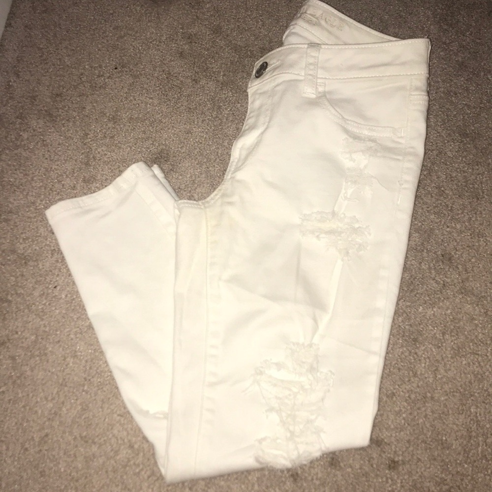 American eagle white jegging cropped